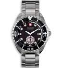 Swiss Military Hanowa Men's Black Sealander Stainless Dive Watch